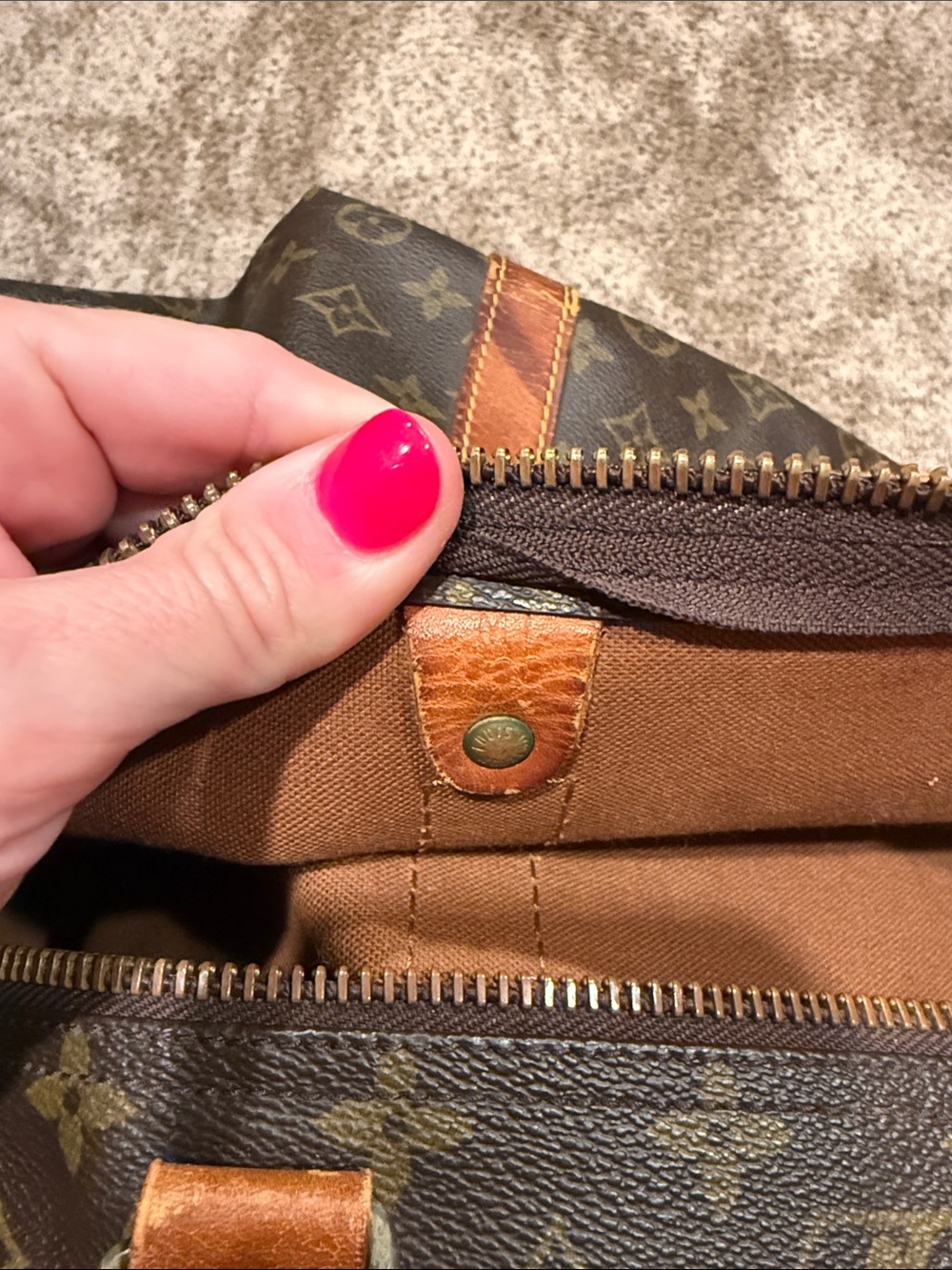 Louis Vuitton Brown Monogram Keep All 60 - Picture 13 of 15